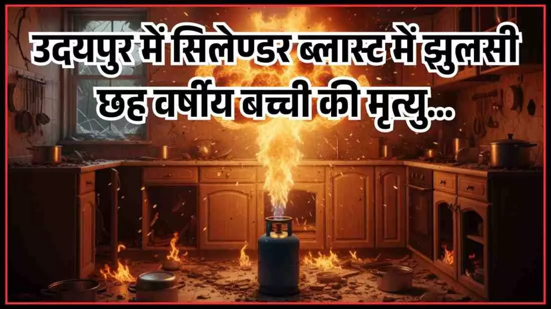 उदयपुर में सिलेण्डर ब्लास्ट में झुलसी छह वर्षीय बच्ची की मृत्यु, परिवार के अन्य सदस्य गंभीर उदयपुर में सिलेण्डर ब्लास्ट में झुलसी छह वर्षीय बच्ची की मृत्यु, परिवार के अन्य सदस्य गंभीर