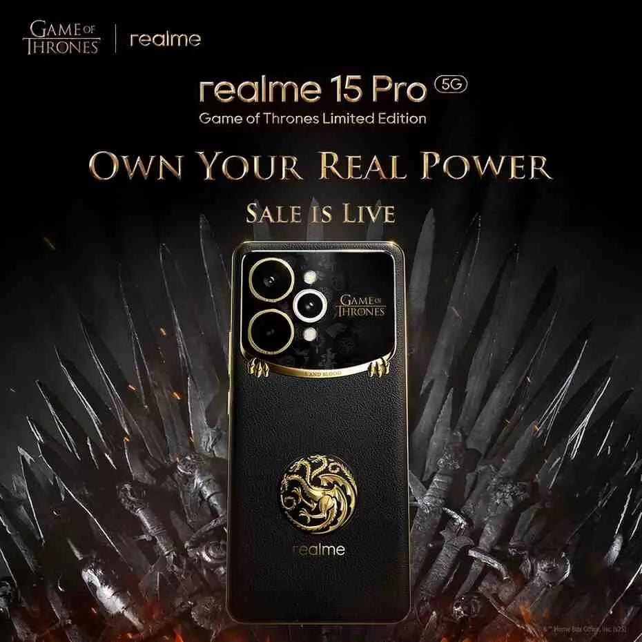Realme 15 Pro Game of Thrones Limited Edition Realme 15 Pro Game of Thrones Limited Edition