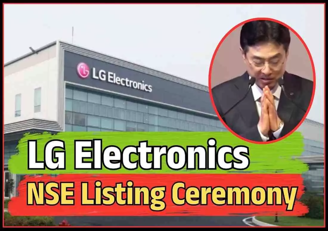 LG Electronics India MD Hong Ju Jeon at NSE Listing Ceremony