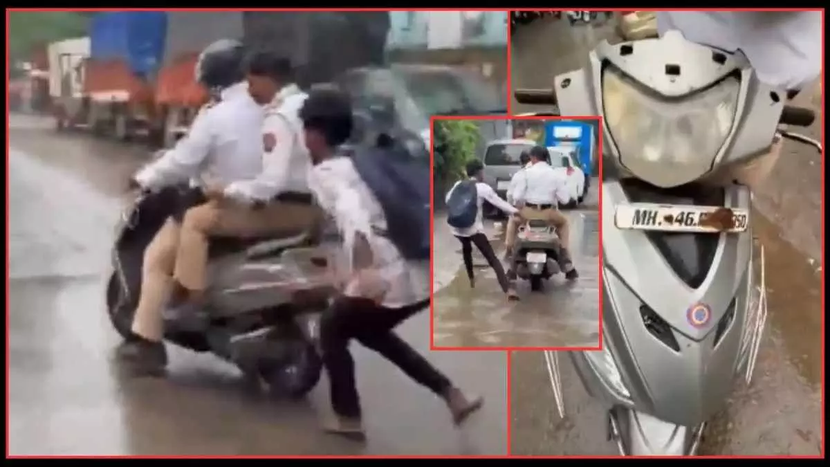 Thane helmet fine case, जंग लगी नंबर प्लेट, rusty number plate police bike, Maharashtra viral video, Thane West news, traffic rule violation India, police accountability Thane, helmet fine controversy, viral traffic police video, Thane social media video, Mumbai traffic rules, police vehicle controversy Thane helmet fine case, जंग लगी नंबर प्लेट, rusty number plate police bike, Maharashtra viral video, Thane West news, traffic rule violation India, police accountability Thane, helmet fine controversy, viral traffic police video, Thane social media video, Mumbai traffic rules, police vehicle controversy