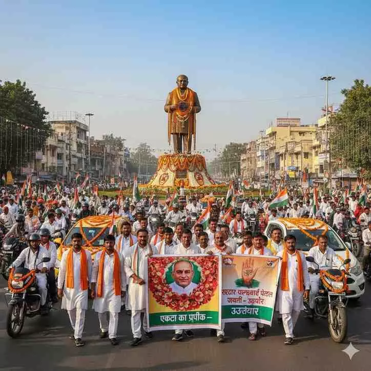 Dangi Patel Samaj organised a grand vehicle rally on Sardar Patel Jayanti, Dangi Patel Samaj organised a grand vehicle rally on Sardar Patel Jayanti,