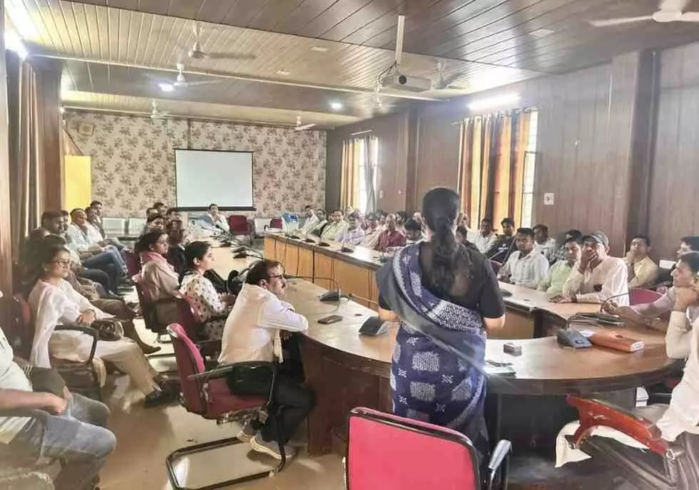 District Election Officer reviews preparations at counting venue, ensures three-tier security District Election Officer reviews preparations at counting venue, ensures three-tier security