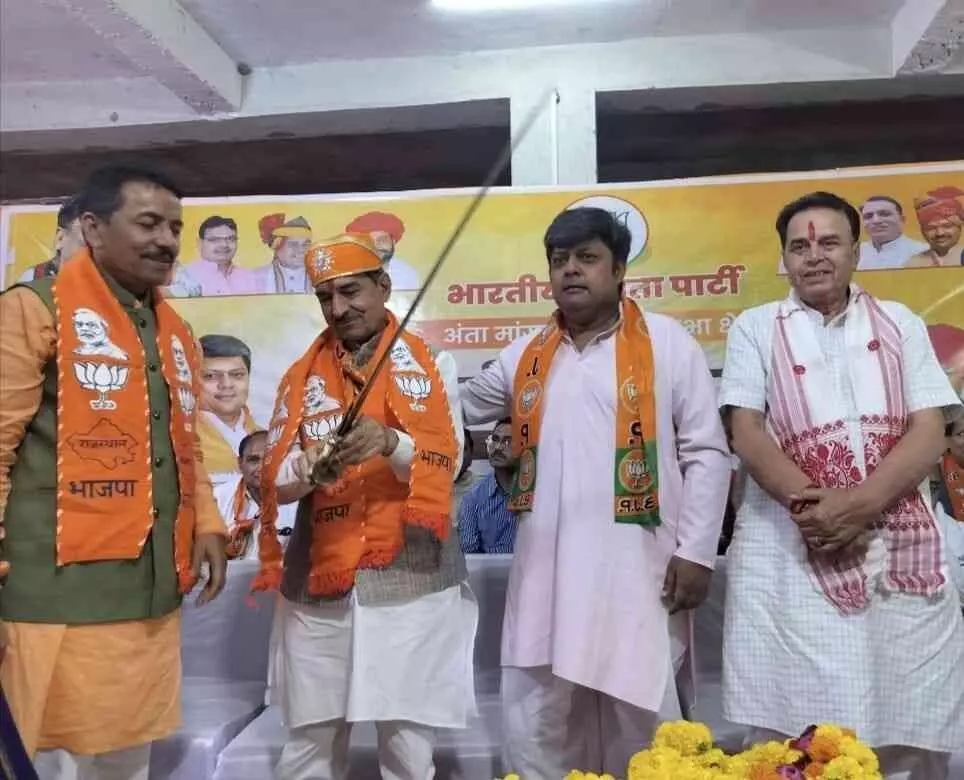 Support the BJP for political purity and development” — Rathore targets the Congress in the Anta by-election
