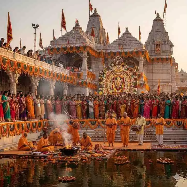 Grand Annakut Festival at Neleshwar Balaji Temple, thousands of devotees performed Darshan and Aarti