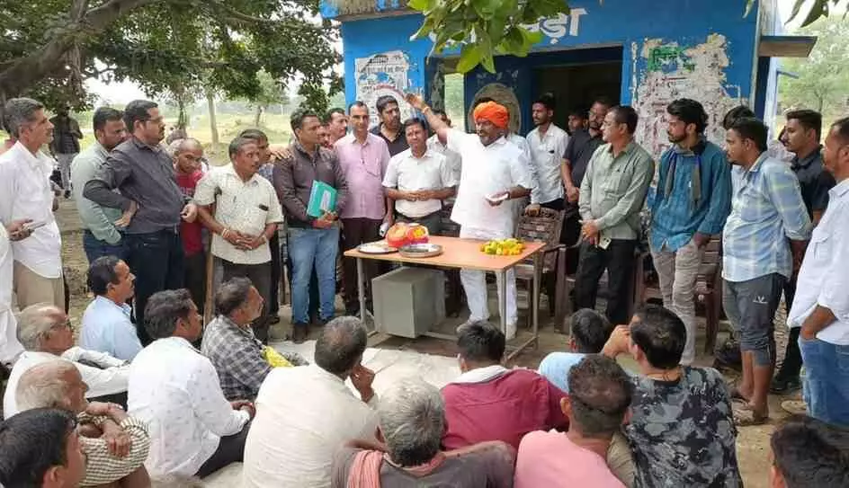 Foundation stone for construction of Government College building in Kanod Tehsil