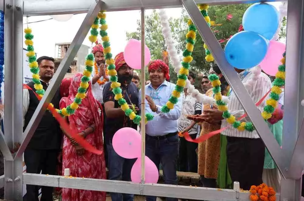 Solar energy sparks development in Khedla ki Dhani: ‘Solar Panghat’ project launched Solar energy sparks development in Khedla ki Dhani: ‘Solar Panghat’ project launched