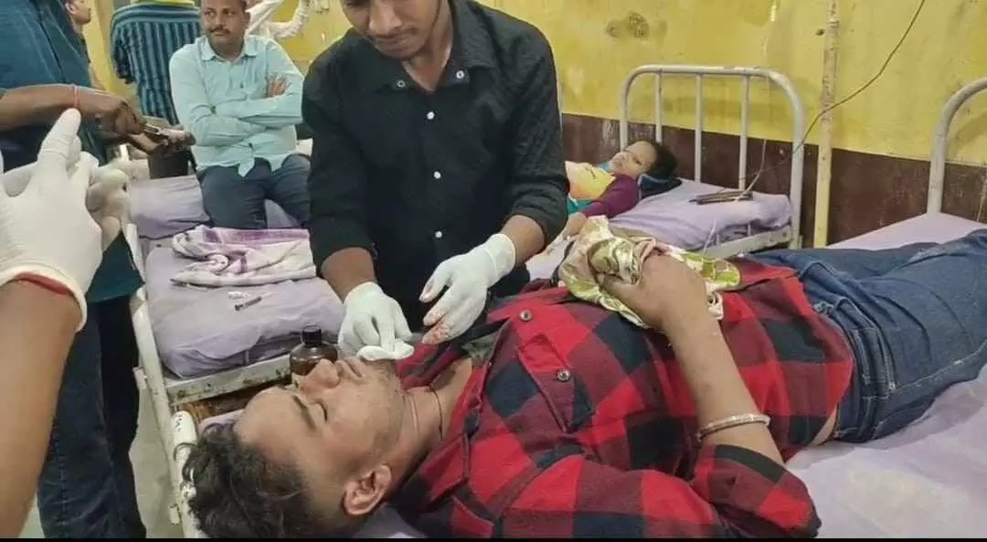 Youth seriously injured in road accident, referred to district hospital Youth seriously injured in road accident, referred to district hospital