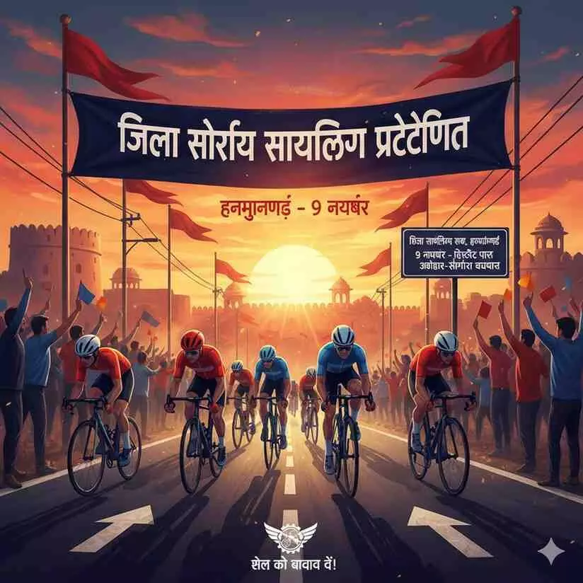 District level cycling competition in Hanumangarh on November 9 – Selection for state level championship District level cycling competition in Hanumangarh on November 9 – Selection for state level championship