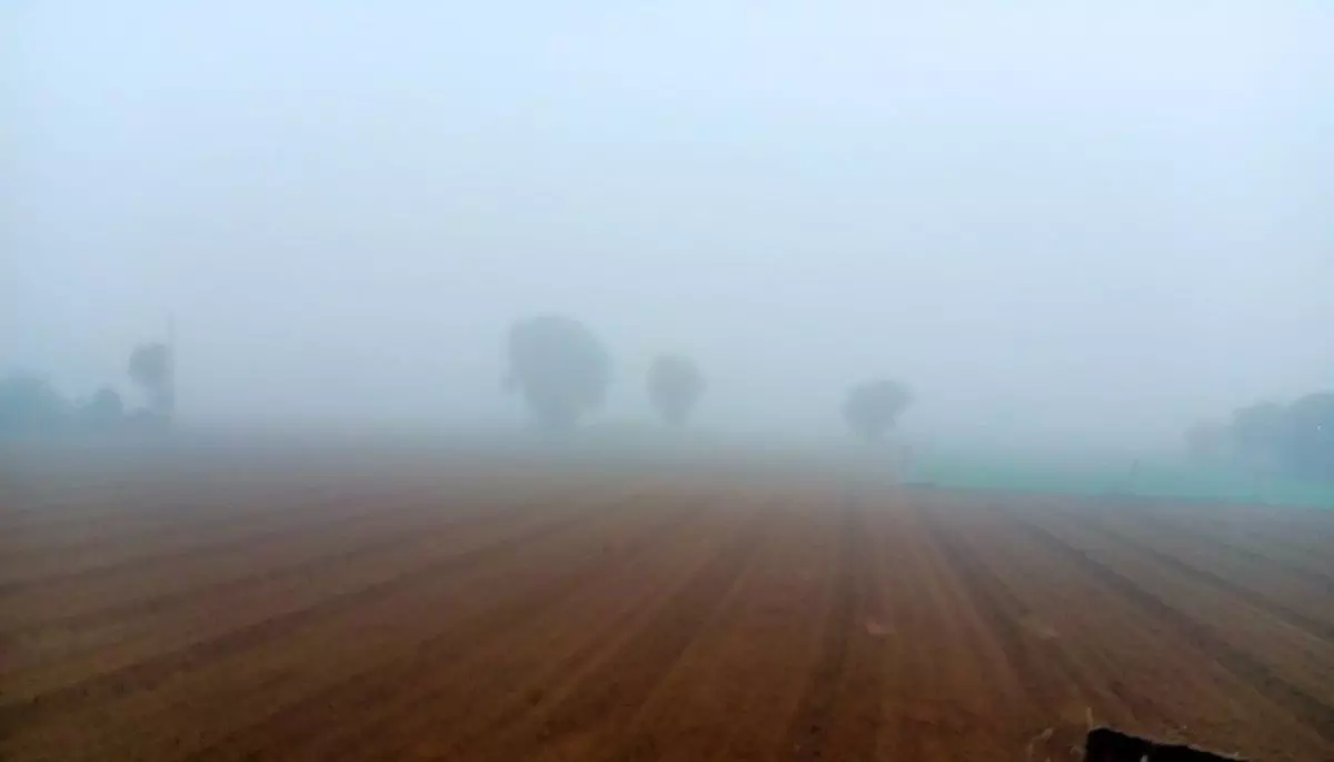 The weather started changing, with dense fog and a mild chill. The weather started changing, with dense fog and a mild chill.