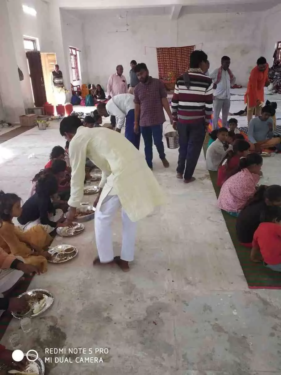 Annakut was offered to Indargarh Mata, devotees rejoiced at the Jagran.