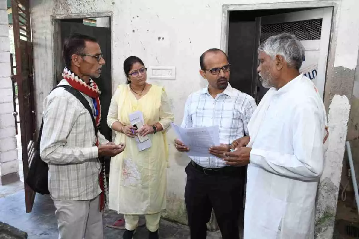 District Election Officer Kana Ram inspected