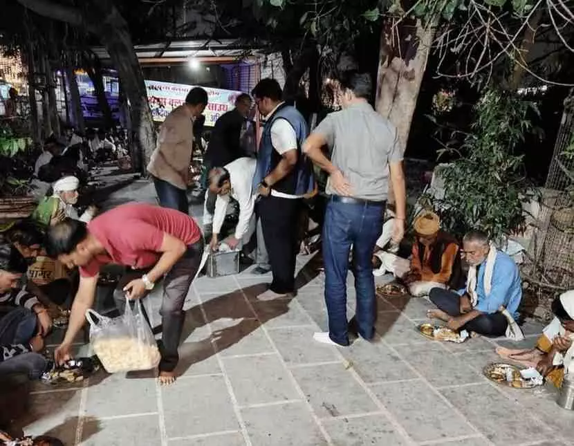Lions Club Baran South provided food Lions Club Baran South provided food