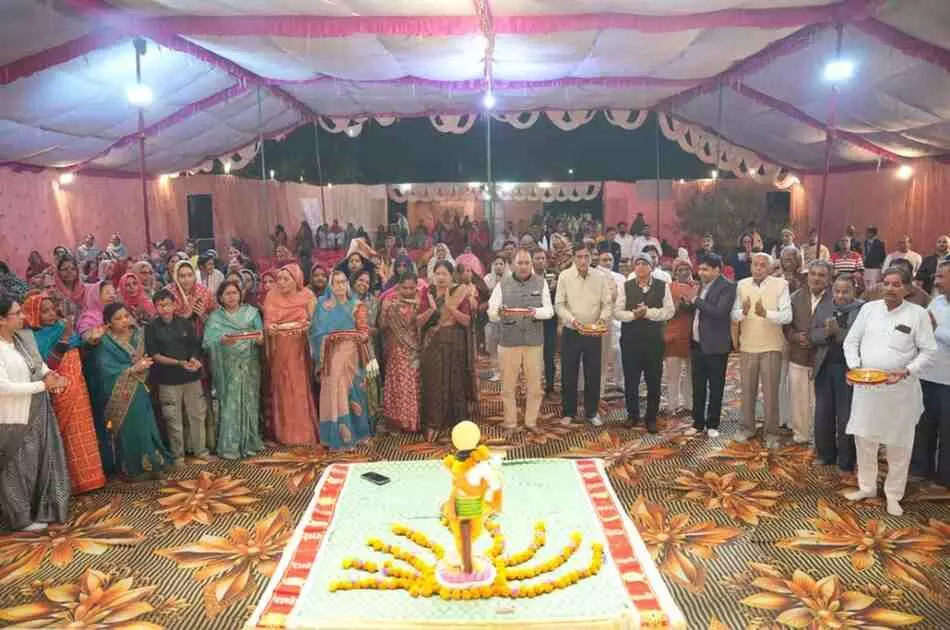 On the fourth day of Shri Krishna Katha in Nohar