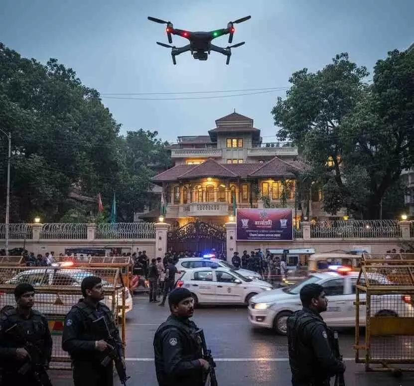 Drone hovers over Uddhav Thackerays home Drone hovers over Uddhav Thackerays home