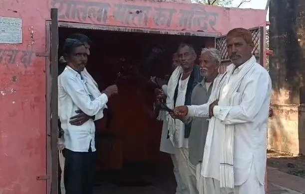 In Sassedi, villagers performed special prayers In Sassedi, villagers performed special prayers