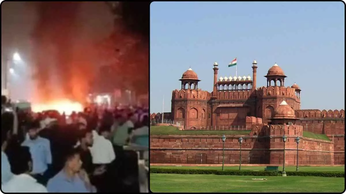 Red Fort security alert: Car explodes near metro station, high security alert imposed in the area