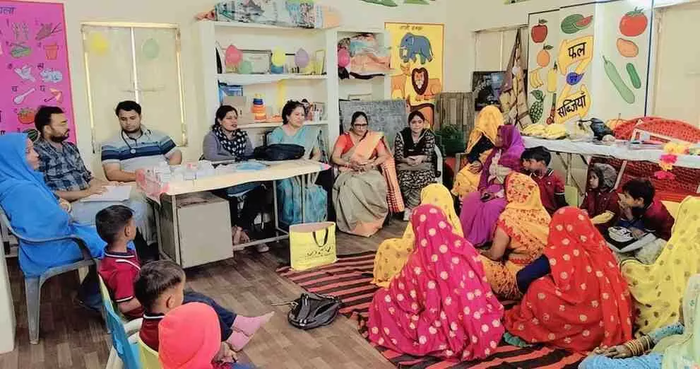 A grand event of health check-up, baby