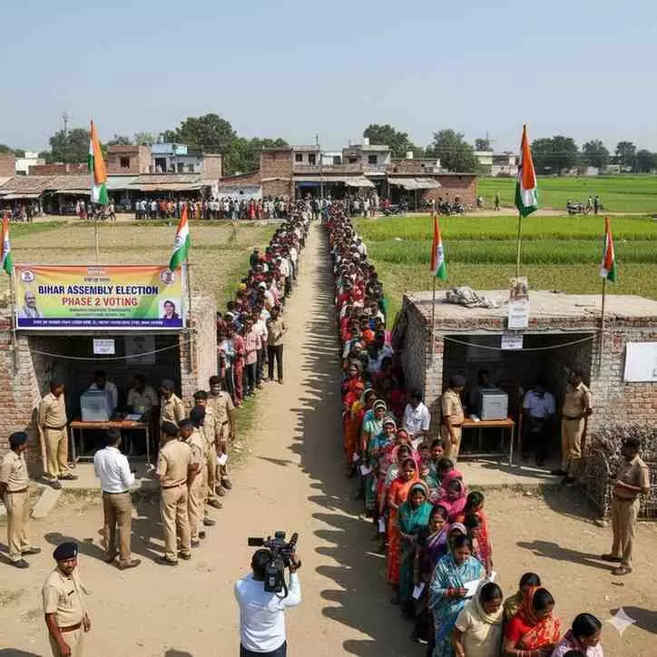 Bihar Election Phase 2 Voting