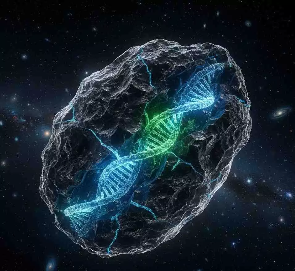Genetic Pattern in Meteorite