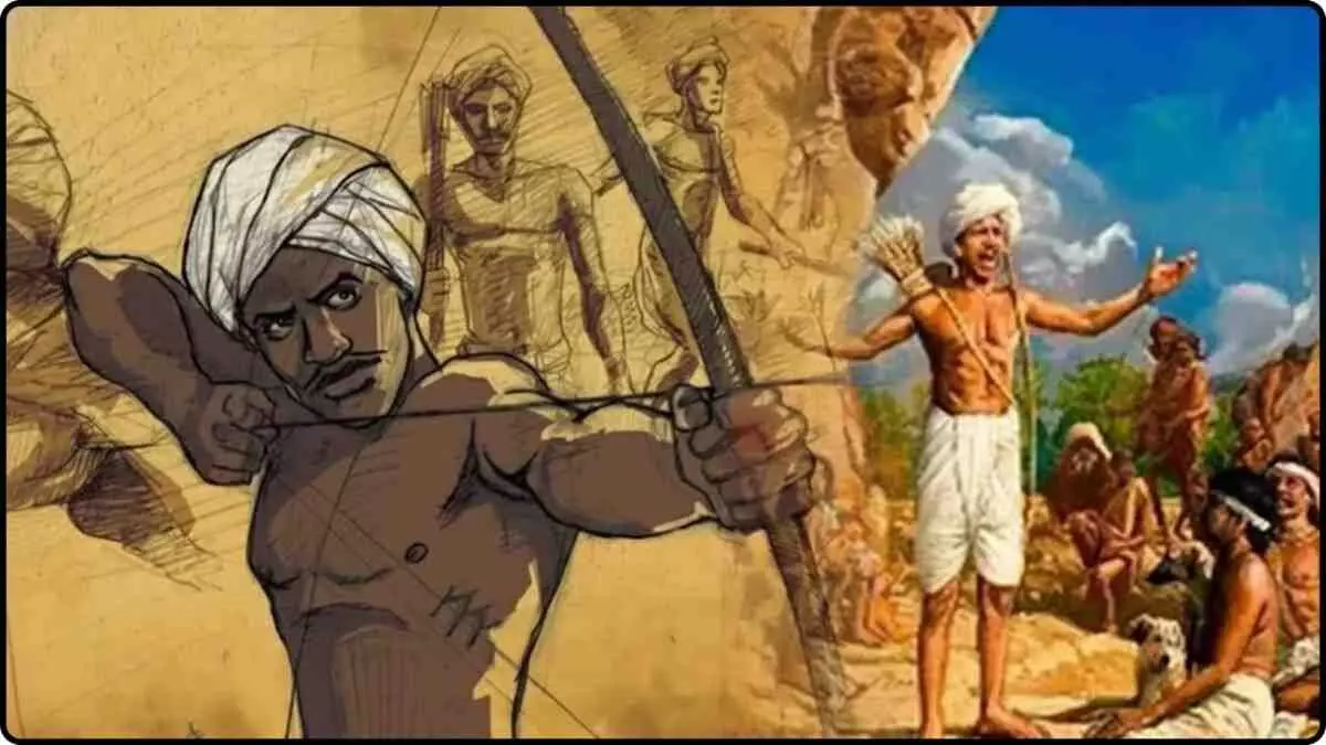 The first torch of the freedom struggle was lit; Birsa Mundas rebellion sparked the freedom struggle. The first torch of the freedom struggle was lit; Birsa Mundas rebellion sparked the freedom struggle.