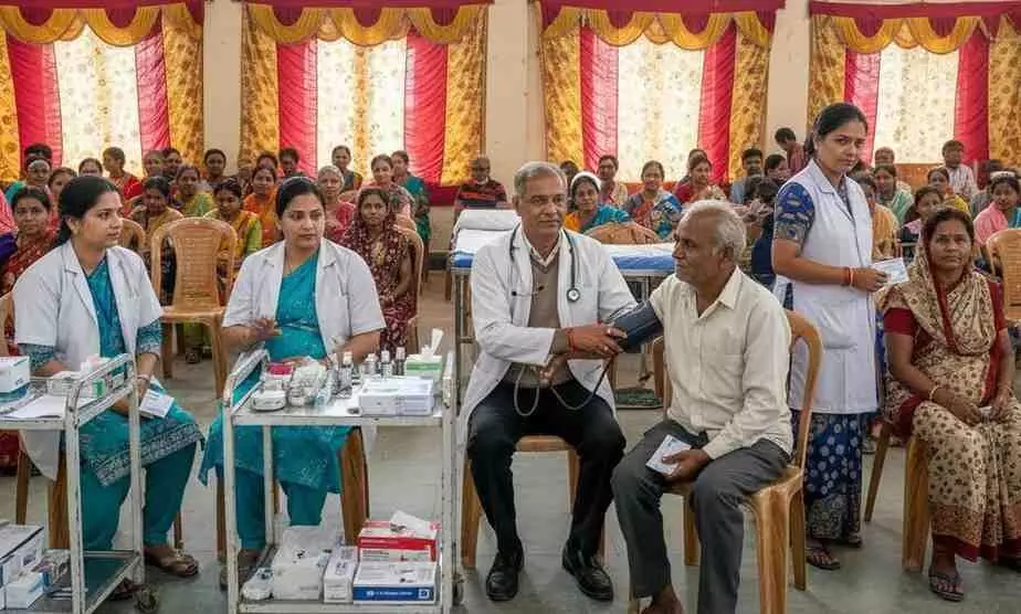 A free health camp was organised