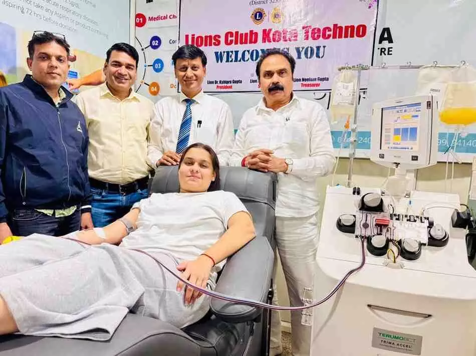 Coaching student donates O-negative SDP