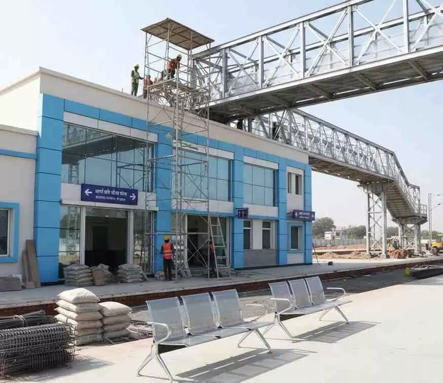 Amrit Station project at Mavli Junction Amrit Station project at Mavli Junction