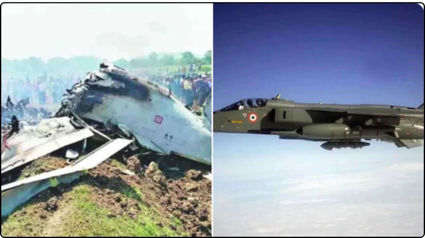 Indian Air Force fighter jet crashes Indian Air Force fighter jet crashes