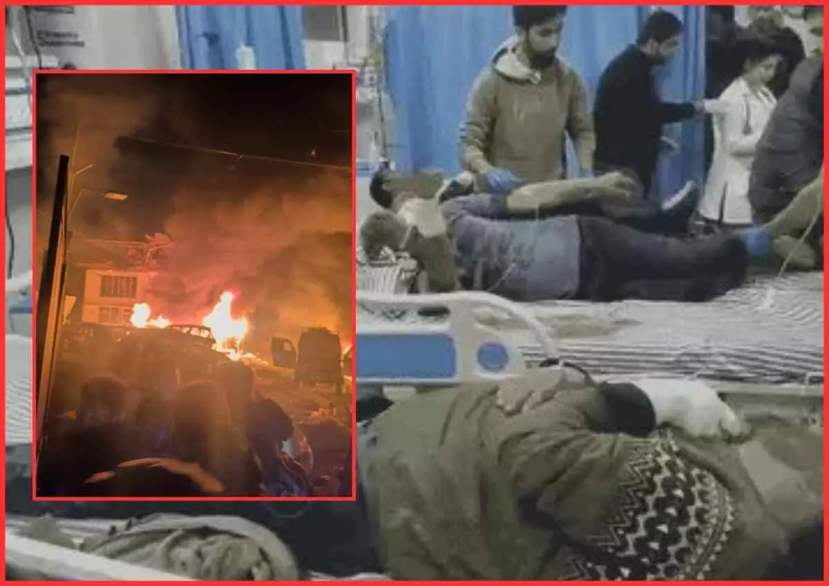 Ammonium nitrate blast at Nowgam police station in Srinagar Ammonium nitrate blast at Nowgam police station in Srinagar