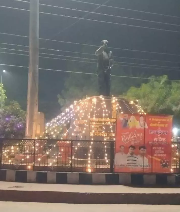Grand decoration and lighting of major circles
