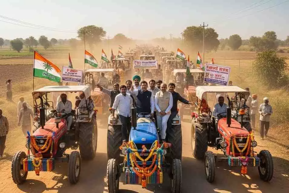 Kisan Ekta Tractor March from Churu to Jaipur under the leadership of Rahul Kaswan Kisan Ekta Tractor March from Churu to Jaipur under the leadership of Rahul Kaswan
