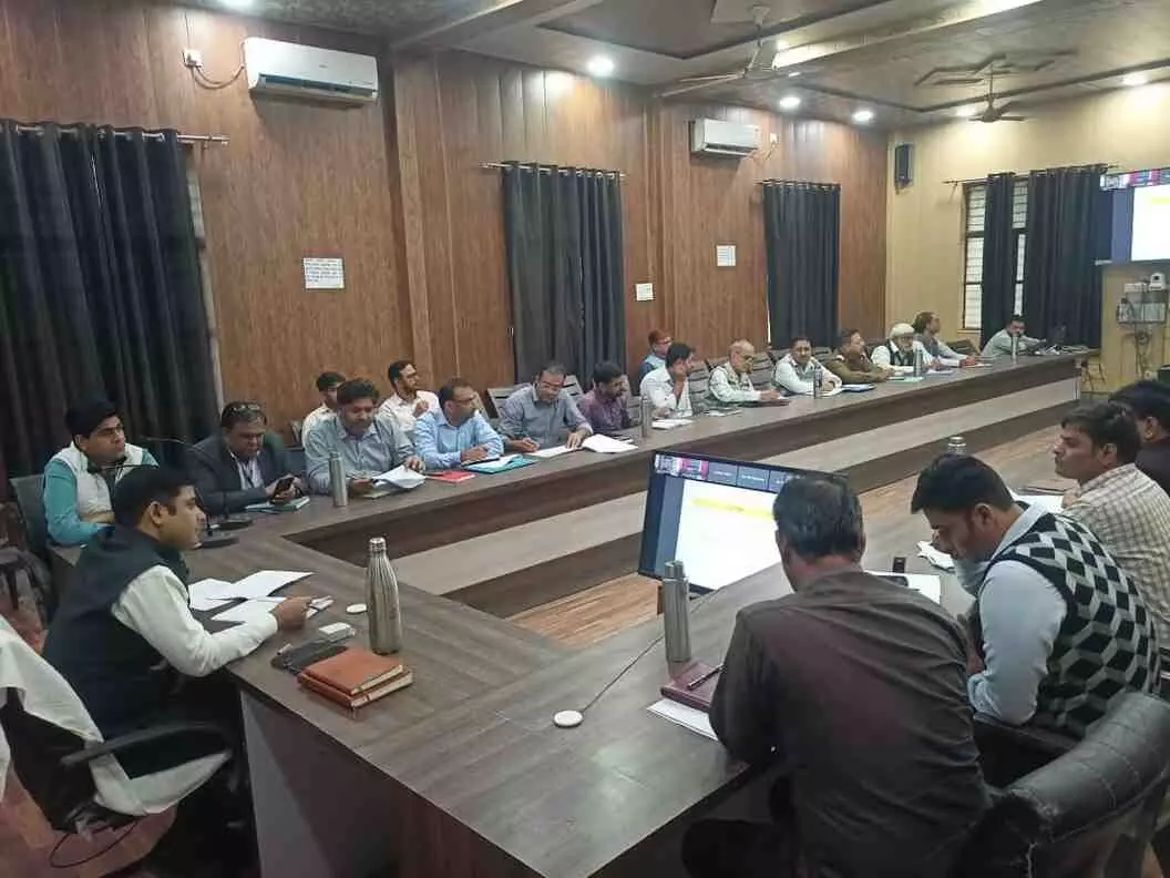 District Collector reviews development works in Deeg, District Collector reviews development works in Deeg,