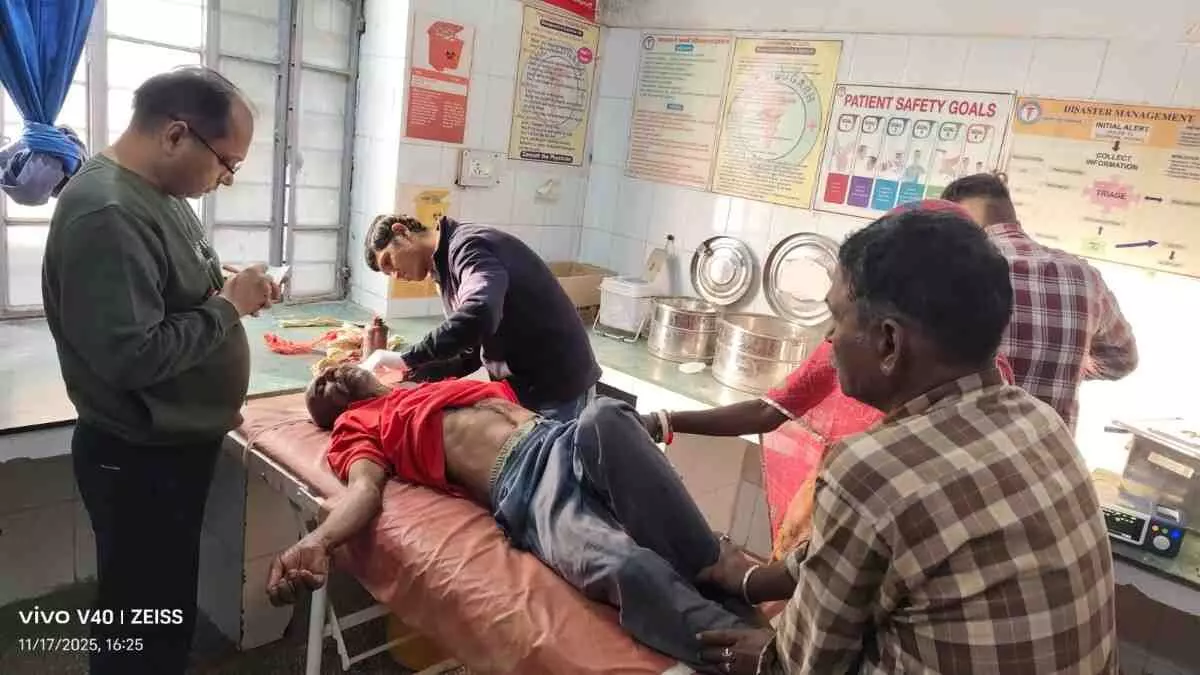 Panther attack in Devgarh: Father, son and woman cutting fodder Panther attack in Devgarh: Father, son and woman cutting fodder