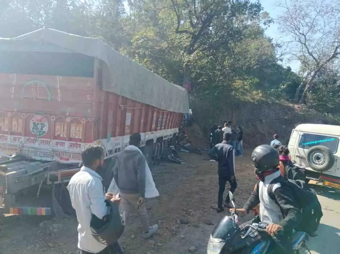 Uncontrolled cement truck hits valley Uncontrolled cement truck hits valley