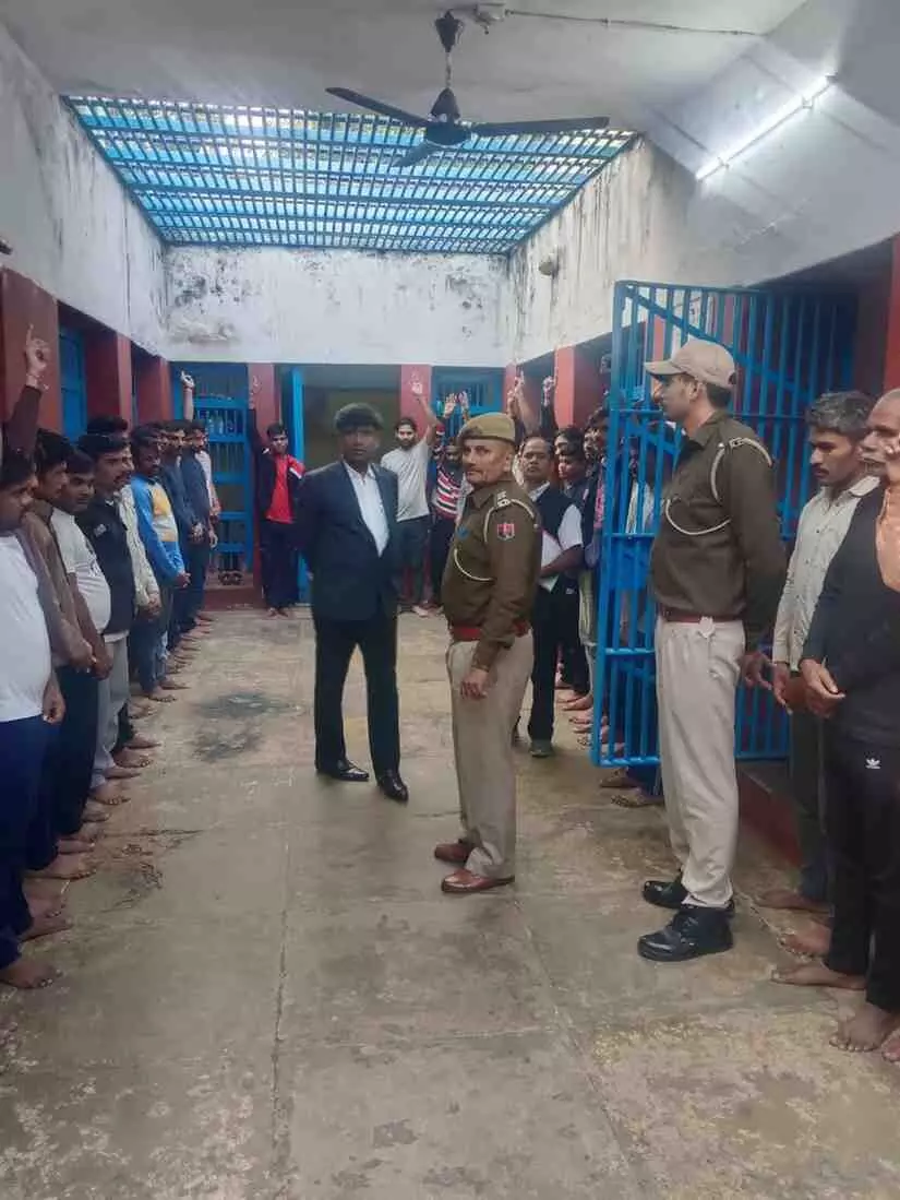 Surprise inspection at the district jail: Surprise inspection at the district jail: