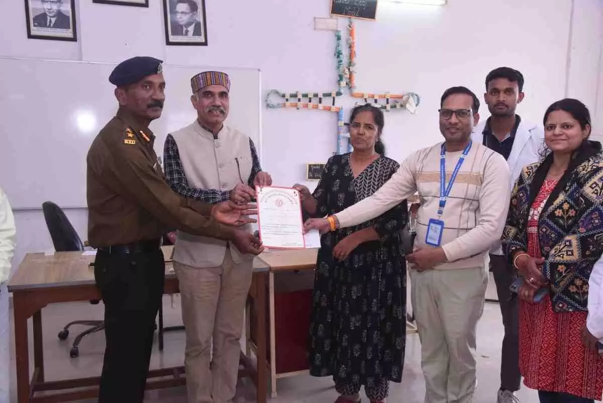 A blood donation camp was organised A blood donation camp was organised