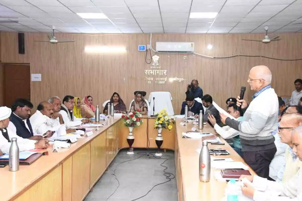 Extensive discussion on public interest issues took place in the general meeting of Zila Parishad Sawai Madhopur. Extensive discussion on public interest issues took place in the general meeting of Zila Parishad Sawai Madhopur.