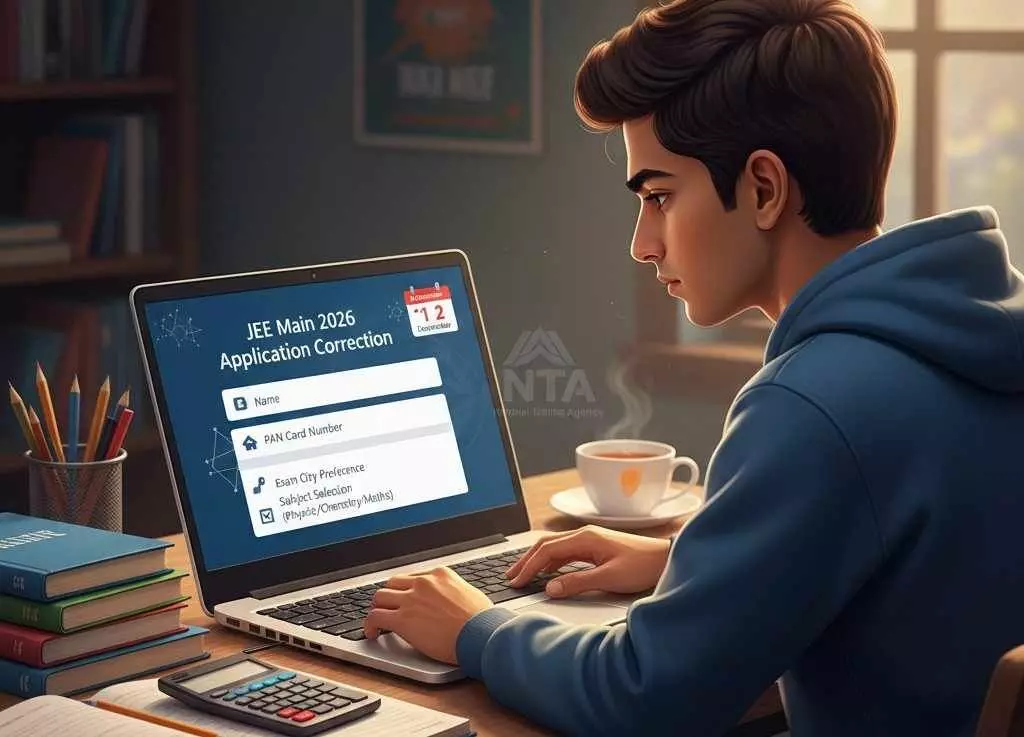 Opportunity to make corrections in JEE-Main 2026 online application Opportunity to make corrections in JEE-Main 2026 online application