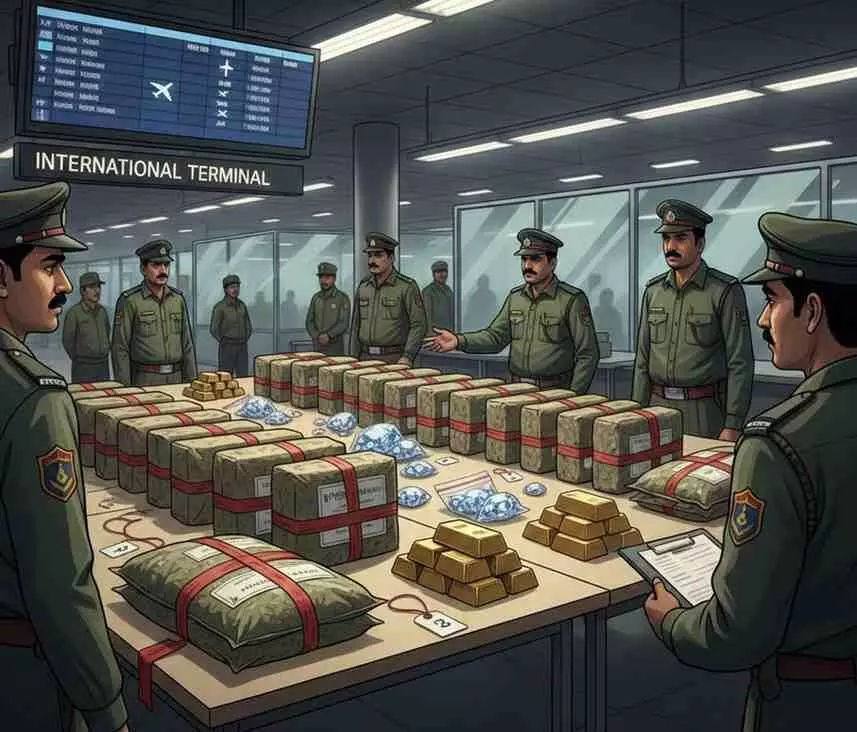 Major crackdown at Mumbai airport: Major crackdown at Mumbai airport: