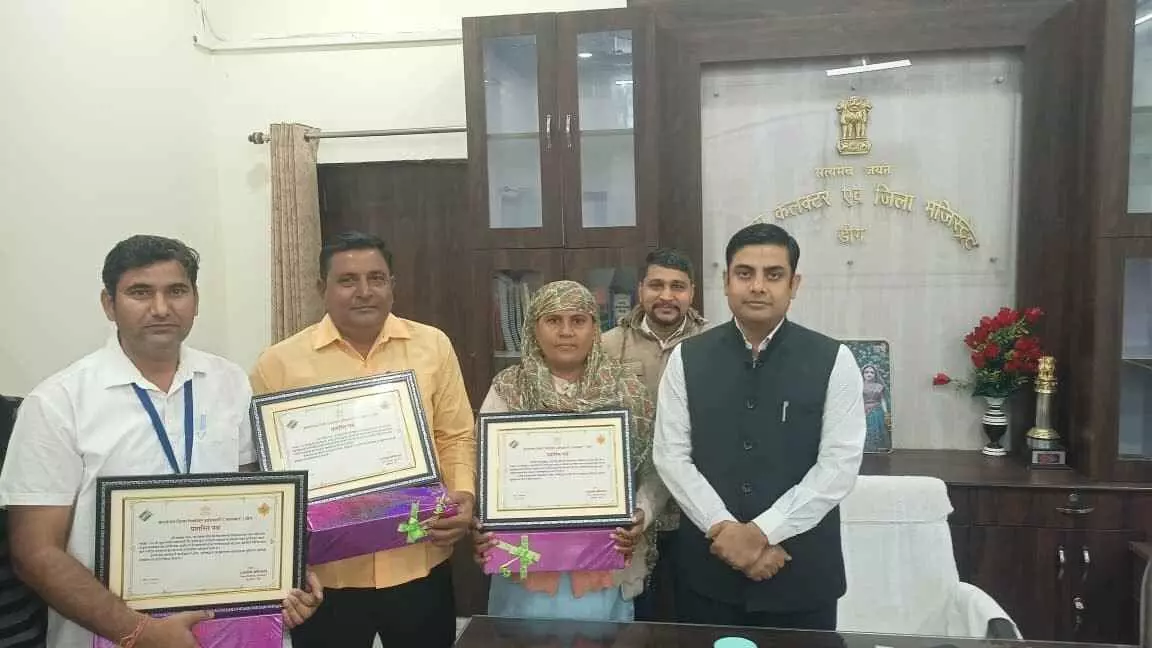 District level honour to BLOs,