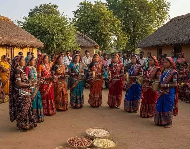 Tribal Yatra Indigenous welcomed with traditional