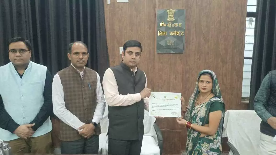 District Election Officer honored District Election Officer honored