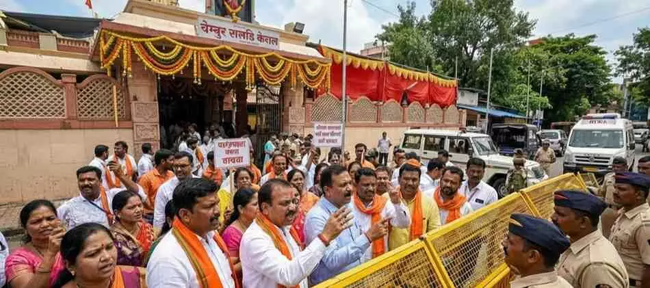 Priest arrested for turning Kali Mata