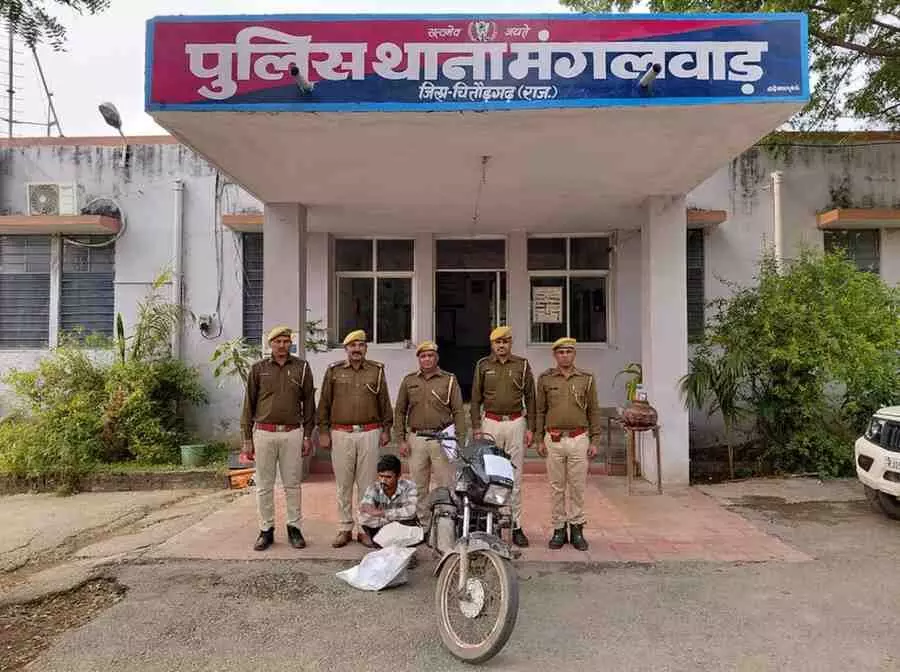 Accused arrested for stealing motorcycle