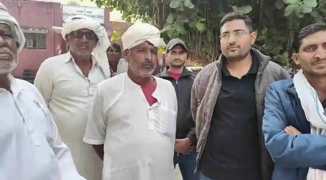 Sapotra farmers protest strongly Sapotra farmers protest strongly