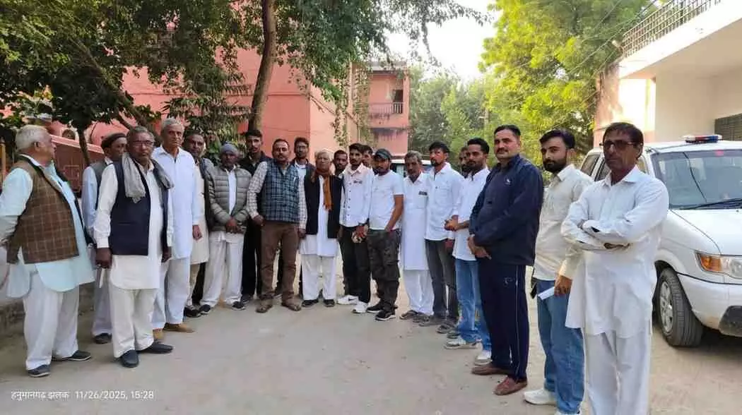 Protest against inclusion of Nanau Gram Panchayat Protest against inclusion of Nanau Gram Panchayat