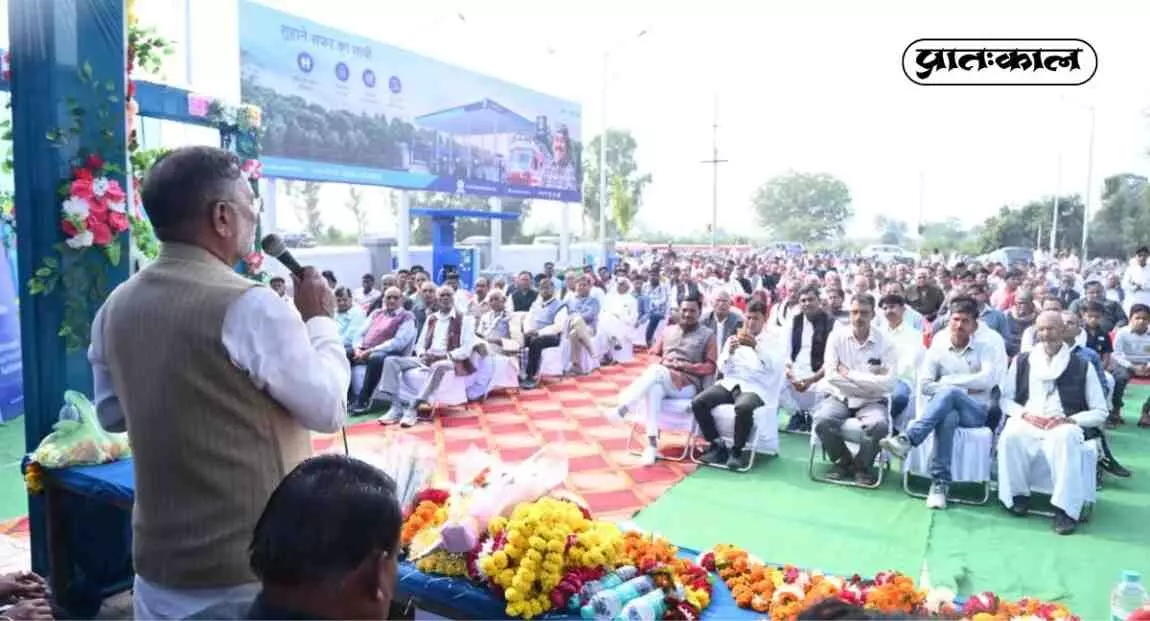 Energy Minister Nagar receives grand welcome