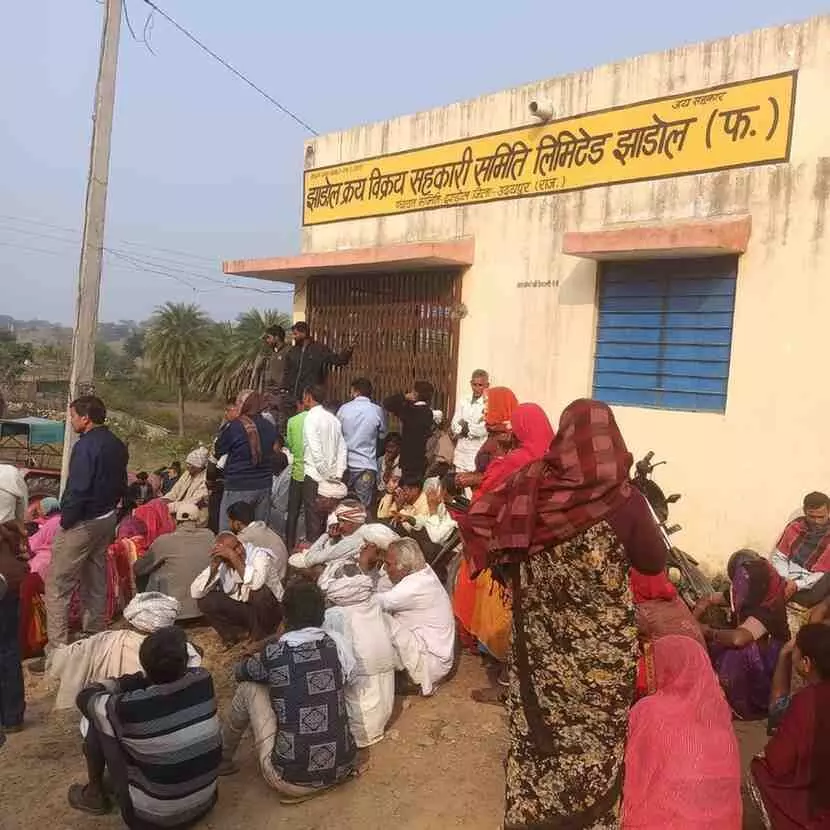 villagers waited for hours in the bitter cold.