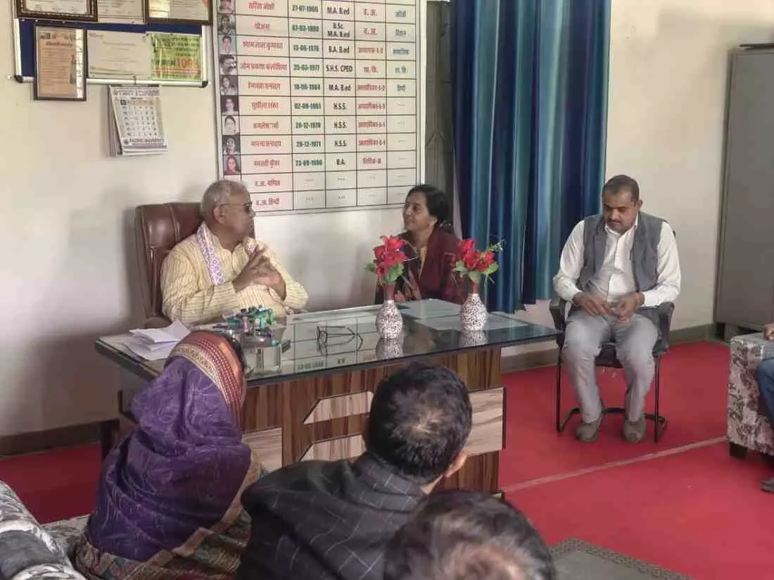 Surprise inspection of Government Higher Secondary School Bhava Surprise inspection of Government Higher Secondary School Bhava