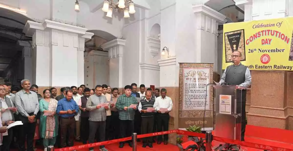 South Eastern Railway celebrates Constitution Day South Eastern Railway celebrates Constitution Day